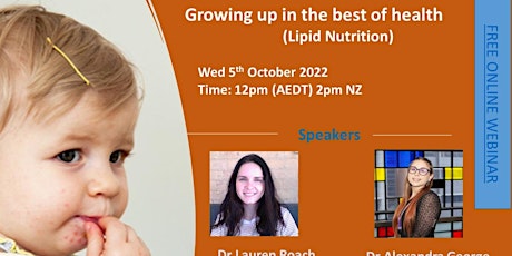 AAOCS Webinar: Growing up in the best of health  (Children lipid nutrition)