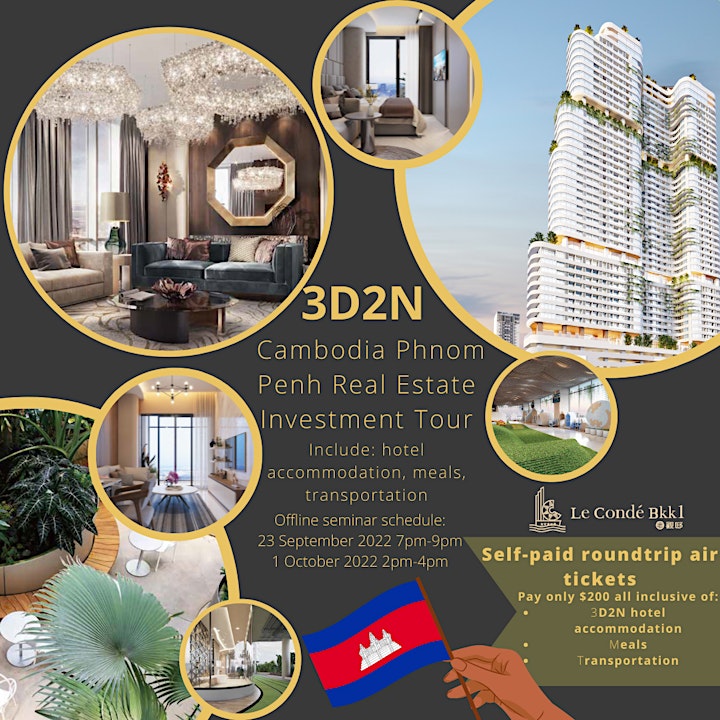 You are Invited to join 3D2N Cambodia Real Estate Investment Tour Seminar image