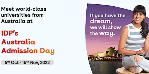 Attend IDP's Australia Admission Day  in Mohali - 12th October