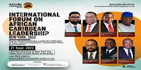 International Forum on African–Caribbean Leadership (IFAL) – New York 2022 primary image