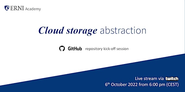 Cloud Storage Abstraction Kick-off session