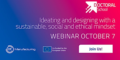 “Ideate and design with a sustainable, social and ethical mindset” Webinar