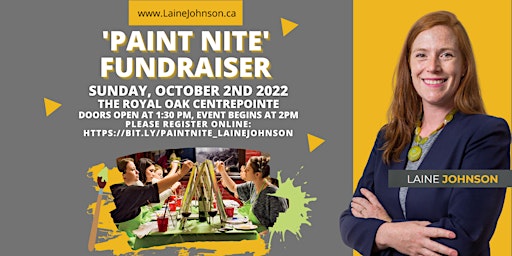 Laine Johnson "Paint Nite" Campaign Fundraiser