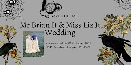 Mr Brain It & Miss Liz It's wedding / Halloween reception, party