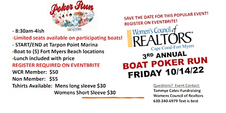 3rd Annual Boat Poker Run!