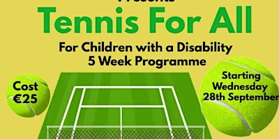 Tennis For All Programme (12-17 years)