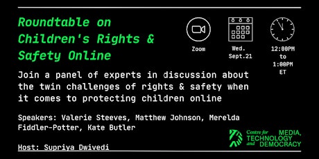 Roundtable on Challenges of Safety & Rights for Children Online