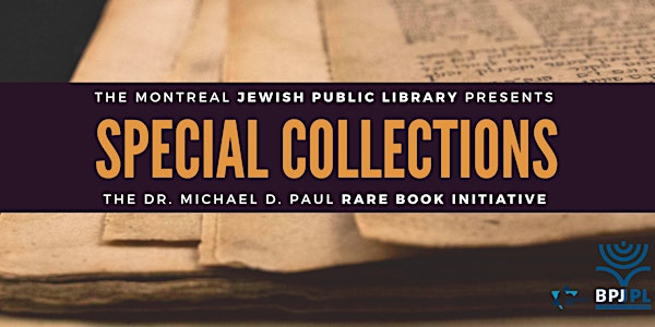 SIS Research Seminar Series: The Dr. Michael D. Paul Rare Books Initiative