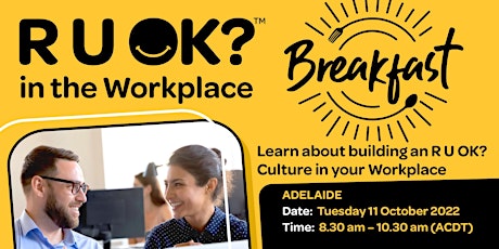 R U OK? in the Workplace Breakfast - Adelaide primary image