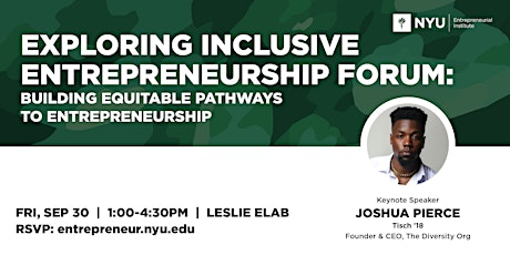 Exploring Inclusive Entrepreneurship with Joshua Pierce (The Diversity Org) primary image