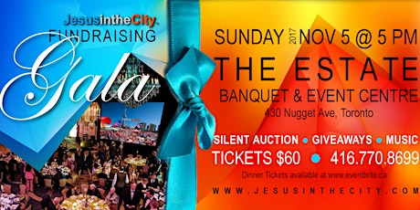 Jesus in the City Fundraising GALA primary image