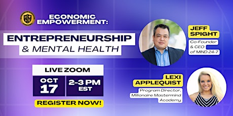 Economic Empowerment Event - Entrepreneurship & Mental Health