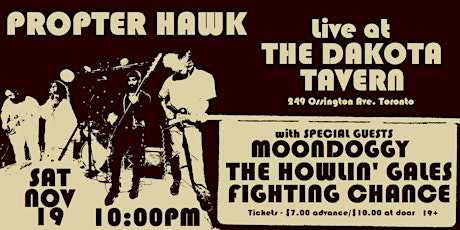 Propter Hawk with Rumble Sons, The Howlin' Gales & Fighting Chance