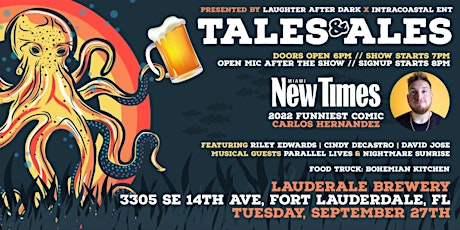 Tales & Ales Artist Showcase (Comedy, Music, & Art Show)