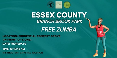 FREE Zumba at Essex County Branch Brook Park