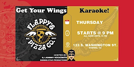 Get Your Wings Karaoke Night at Flappy's Pizza