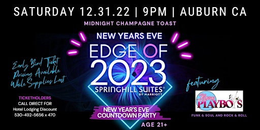 AUBURN NEW YEAR'S EVE PARTY | Edge of 2023 Countdown Celebration