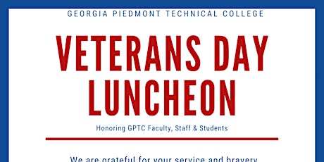 GPTC Veterans Day Luncheon - November 10, 2022