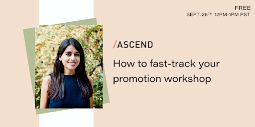 How to fast-track your promotion workshop