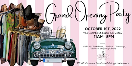 Grand Opening Party | Bombshell Vintage Napa