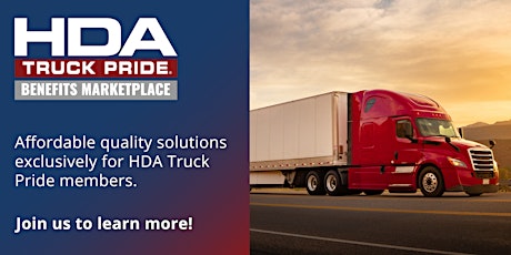 HDA Truck Pride Benefits Marketplace Webinar
