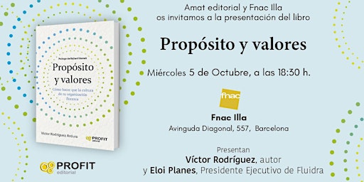 Presentación libro "Propósito y Valores" - con Eloy Planes