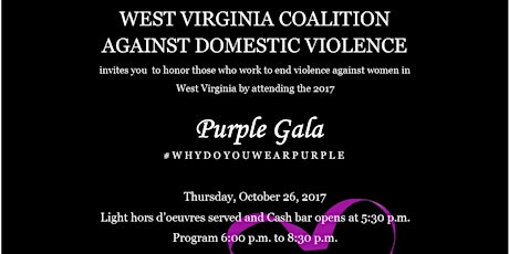 WVCADV 2017 Purple Gala primary image