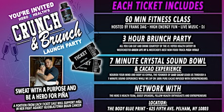 Hero X Health's Crunch & Brunch Launch Party - Network, Sweat, Celebrate