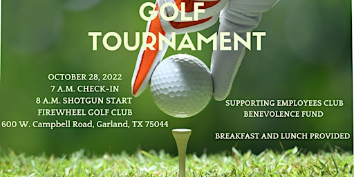 Garland Employees Club Charity Golf Tournament
