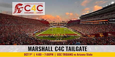 USC Marshall C4C Tailgate (10/1, 4:00 pm, USC Trojans v  Arizona State) primary image