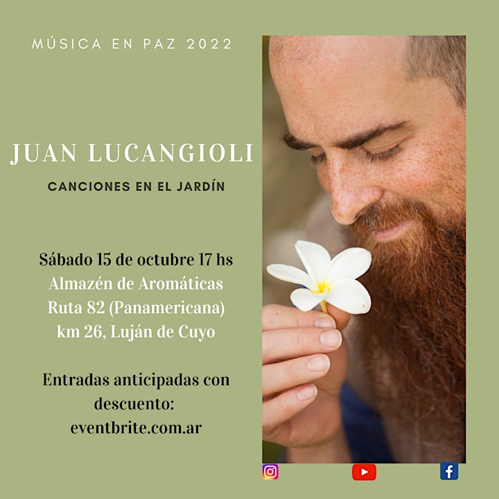 Imagen de Canciones en el Jardín~Juan Lucangioli en concierto