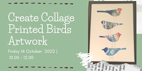 Create Paper Collage Printed Birds Artwork primary image