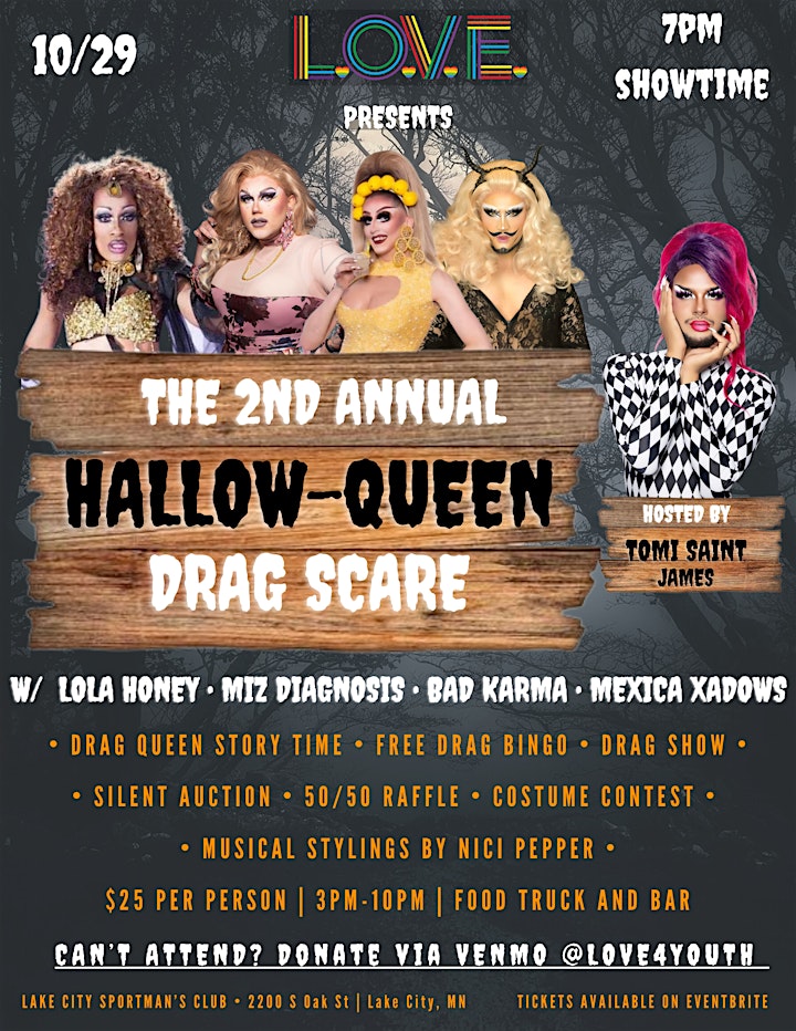 L.O.V.E's 2nd Annual Hallow-Queen Drag Scare Fundraiser image
