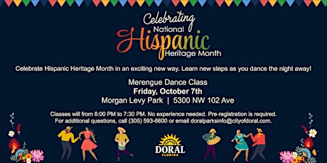 Hispanic Heritage Dance Lesson - MERENGUE!