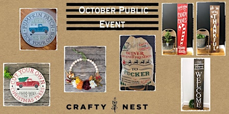 October 5th Public Workshop at The Crafty Nest  - Whitinsville primary image