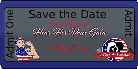 2nd Annual  "Hear HER Voice, Here OUR Voices." Hope4veterans Gala