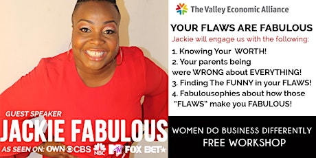 Women Do Business Differently Monthly Workshop with Guest Speaker Jackie Fabulous primary image