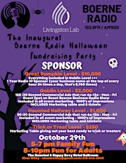 Livingston Labs Presents Boerne Radio's Inaugural Halloween  Party