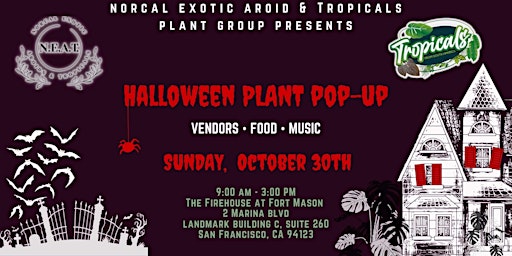NorCal Exotic Aroids and Tropicals  Halloween Plant Pop-up