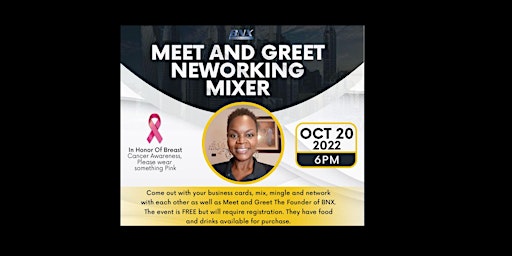 October Meet and Greet and Networking Mixer
