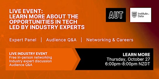 AUT x IOD: Live Tech Industry Networking Event - Oct 27 6:00pm