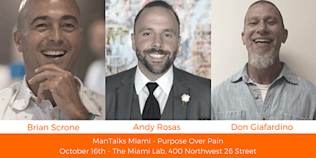 ManTalks Miami: Purpose Over Pain primary image