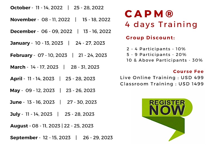 CAPM Certification Training Bootcamp in Prince George, BC image