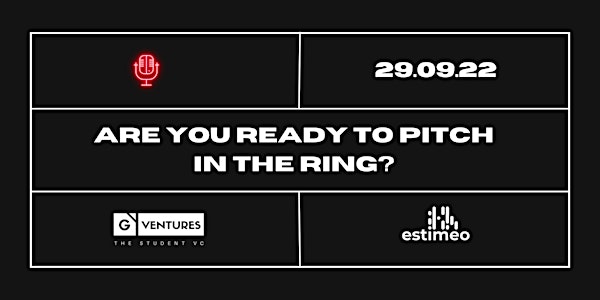 Pitch in the Ring : apéro-pitch spécial Impact - Estimeo X G Ventures
