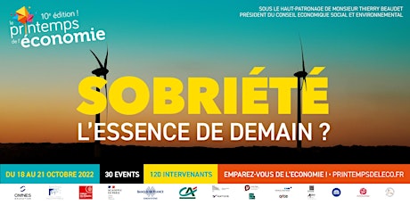 Image principale de Sobriété : l'essence de demain ? - 10e édition du Printemps de l'économie