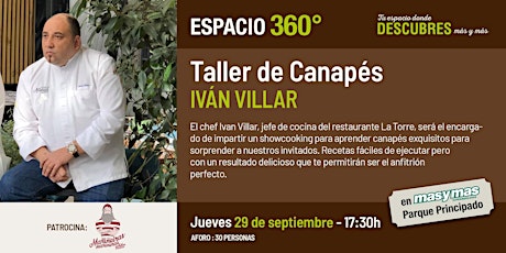 Taller de Canapés con Iván Villar
