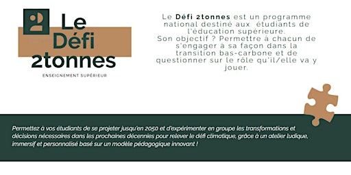 Image principale de Découvrez le Défi 2tonnes pour l'enseignement supérieur en France
