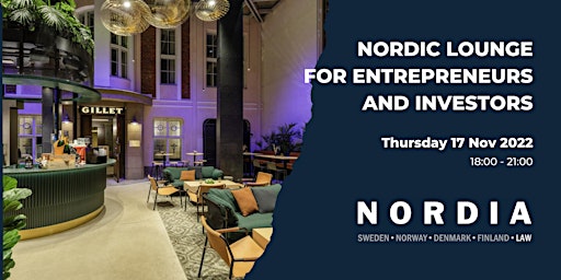 Nordic lounge for entrepreneurs and investors