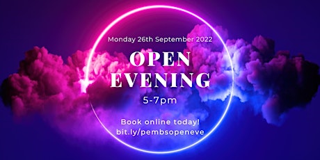 General Open Evening - 26 September 2022 primary image