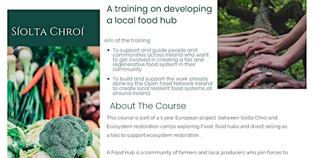 A training on  developing a local regenerative food hub